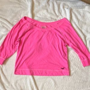 hot pink hollister shirt